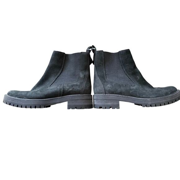 Timberland Women’s Black Suede Courmayeur Chelsea Style Boots size 9 - Picture 1 of 6